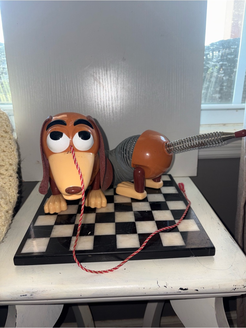 Slinky Dog James Indusries Toy Story Disney Pixar action figure on wheels preown